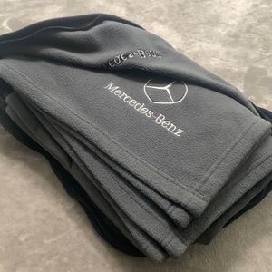 Mercedes Benz gray blankey w/ cover